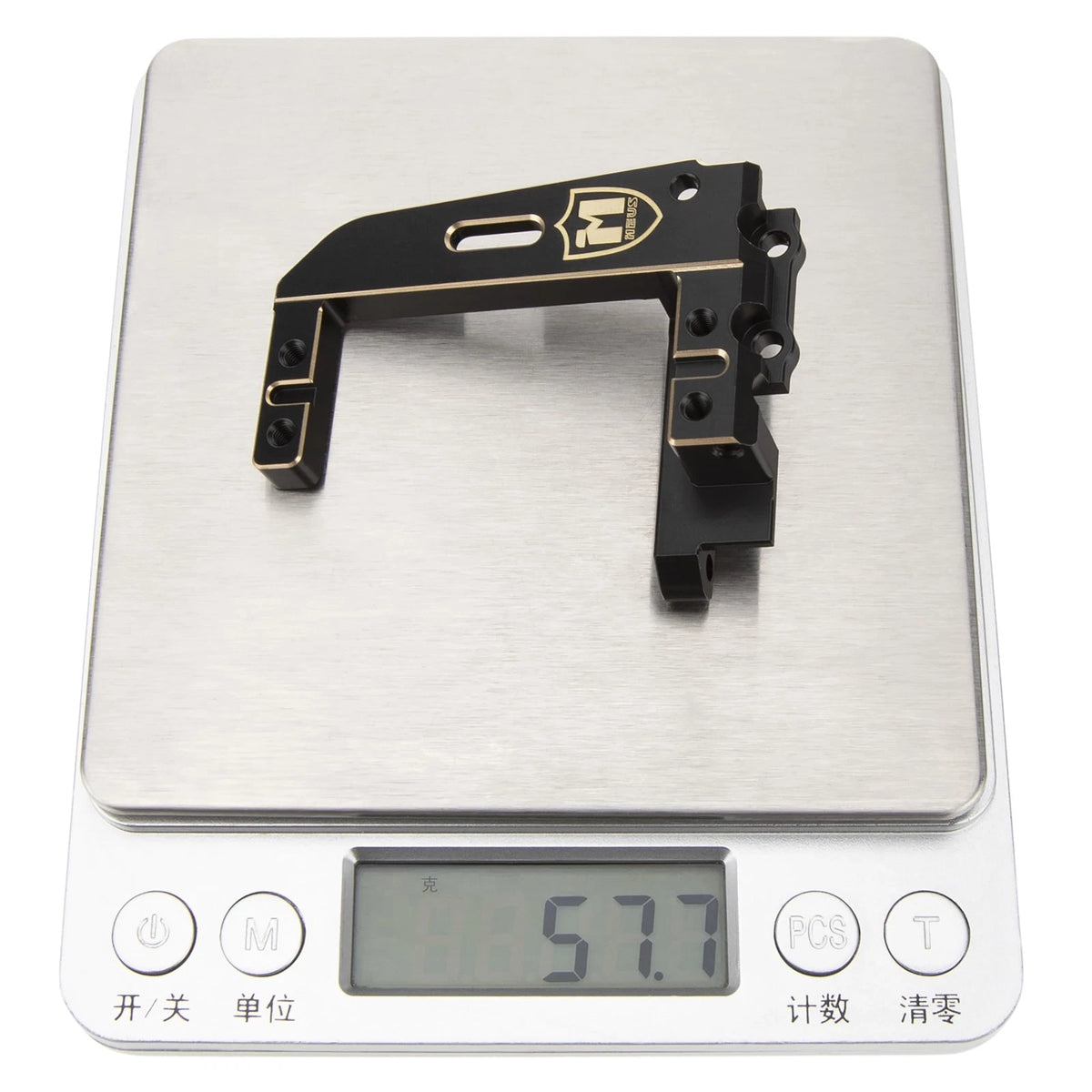 MEUS RACING Brass Servo Mount for Vanquish H10 Optic Sparco Black, Gold