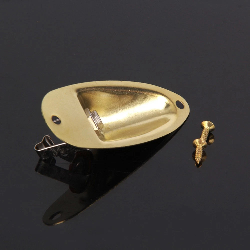 Boat Style Loaded Jack Socket Cover Plate For Strat Stratocaster Electric Guitar