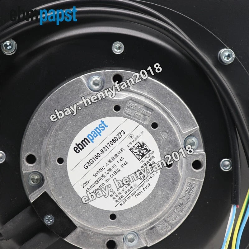 Ebmpapst G3G160-8317080273 Blower Fan 220V 1.4A 170/108W Centrifugal Cooling Fan