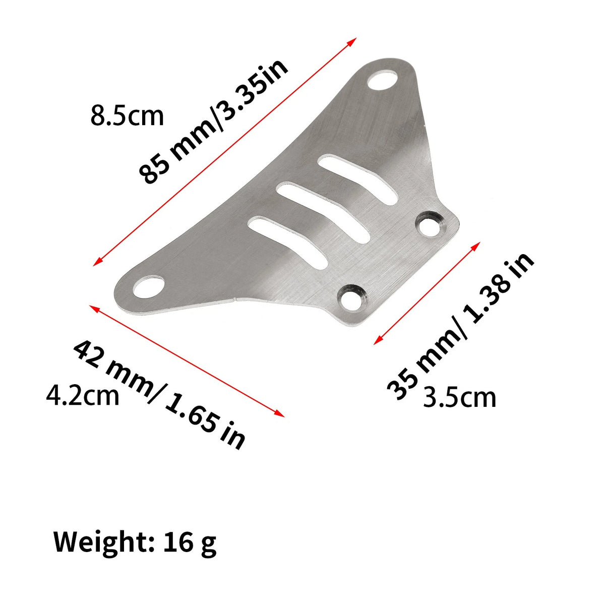 1/10 RC Car Stainless Steel Front Rear Chassis Armor Protector For Tamiya TT-02
