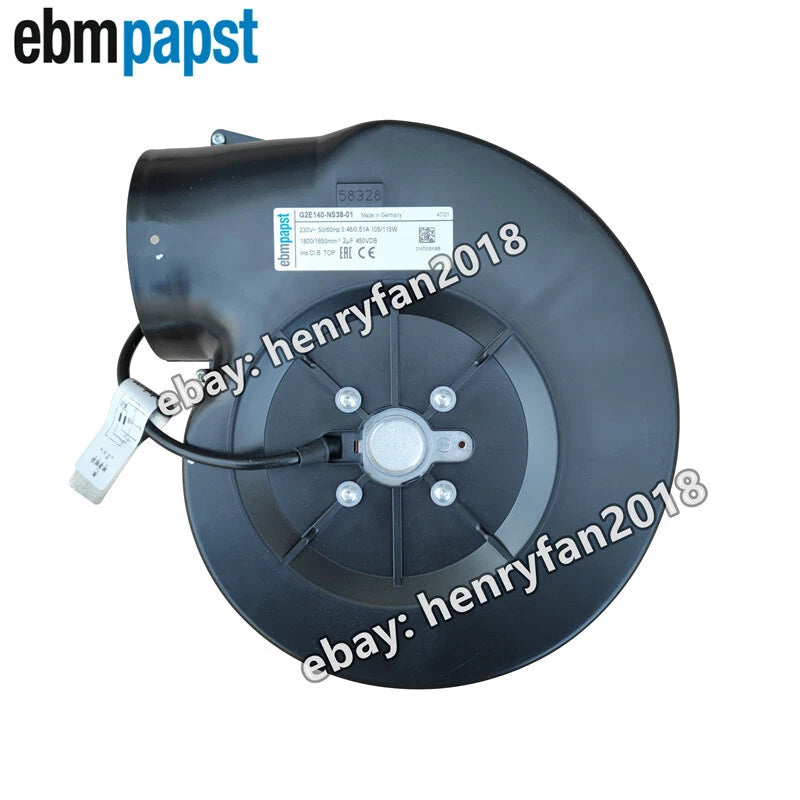 Ebmpapst G2E140-NS38-01 Blower Fan 230V 115W 0.51A Tubo Centrifugal Cooling Fan
