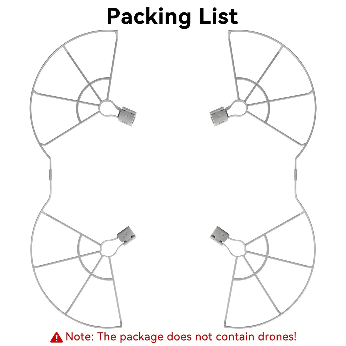 Craznick Propeller Guard for DJI Air 3S/Air 3 Drone Quick Release Prop black