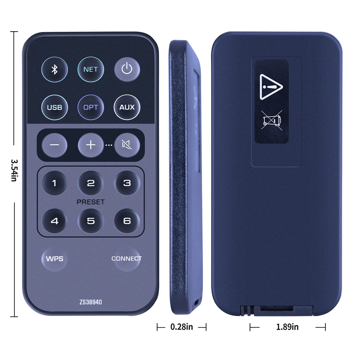 ZS38940 Remote Control For Yamaha NX-N500 MusicCast Network Speaker