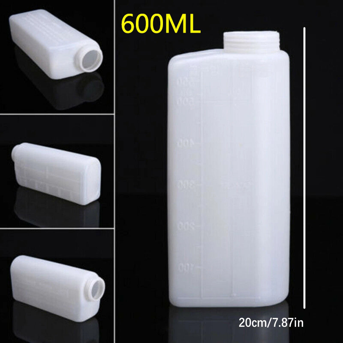 600ML 2-Stroke 20:1&25:1 & 40:1 Oil Petrol Fuel Mixing Bottle For Chainsaw