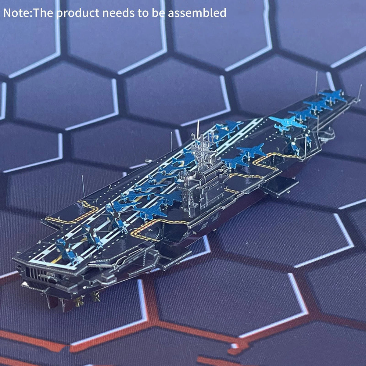 DIY Metal 1/1500 Scale USS Roosevelt Aircraft Carrier CVN-71 Model Kit Gift