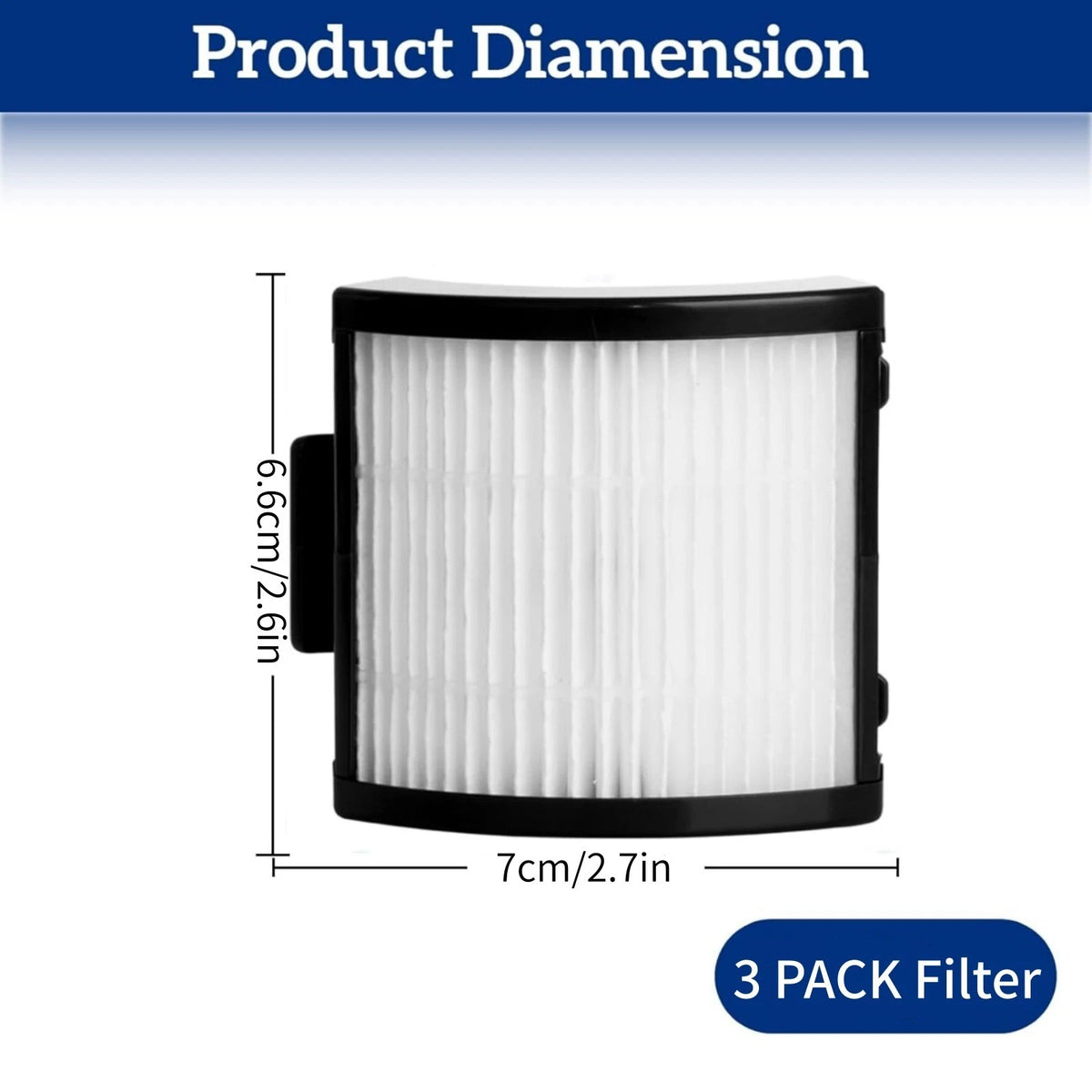 For Shark Detect Pro IW3511 IW1111 BU3120 IW3111C Vacuum Filter 3Pk Replacement