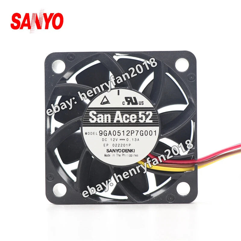 SANYO Denki 9GA0512P7G001 SanAce DC 12V 0.13A 50*50*15MM 4-wire PWM Cooling Fan