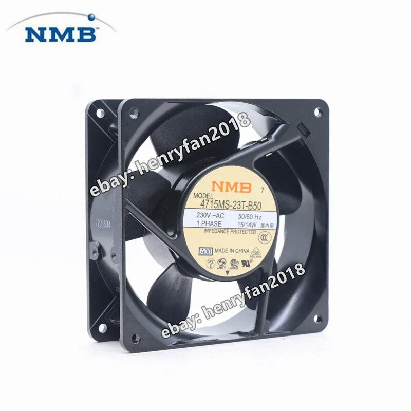 NMB 4715MS-23T-B50 A00 AC 230V 120*120*38mm 15/14W For UPS/ Cabinet cooling fan