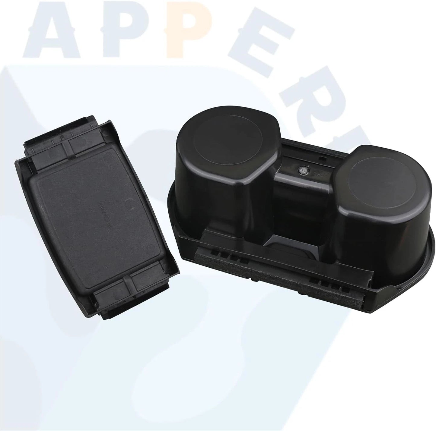 Civic Cup Holder Insert & Coin Tray for Center Console Black