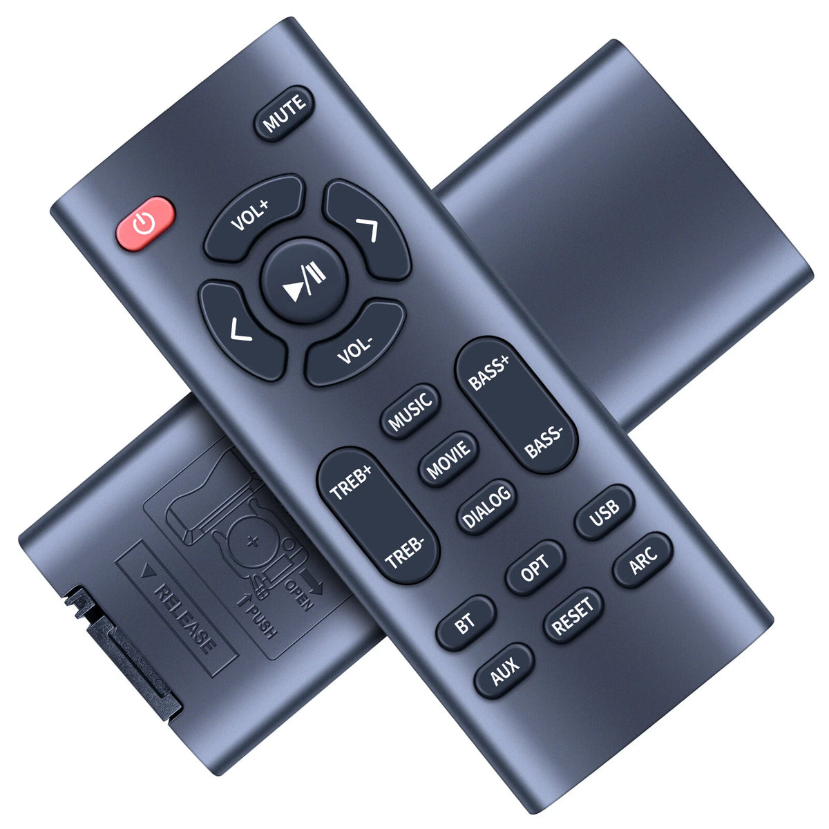 Replacement Remote Control For MEGACRA Sound Bar, BESTISAN 50 Watts Soundbar