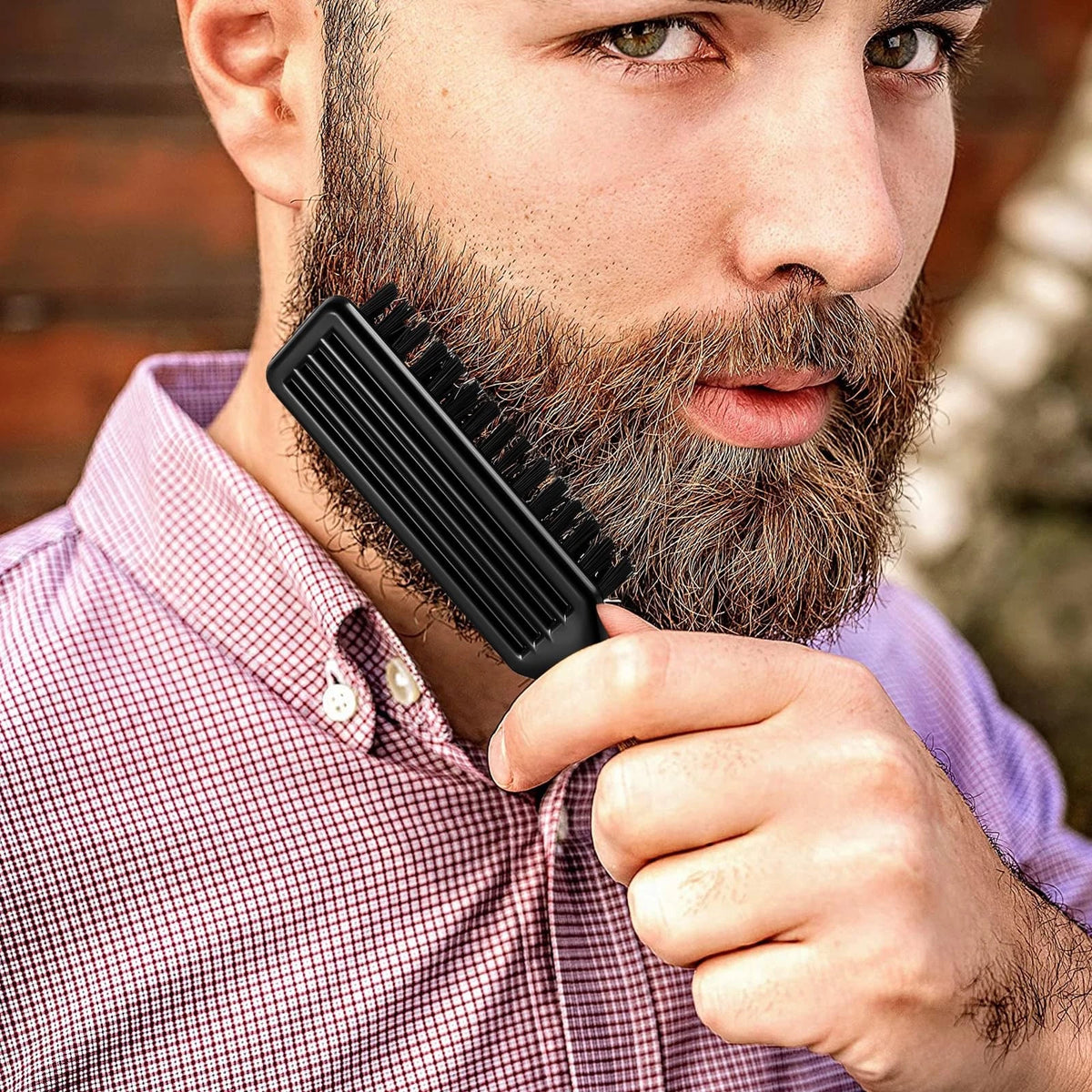 NICEMOVIC Barber Clipper Cleaning Brushes, 20 Pcs Plastic Handle 20PCS, Black