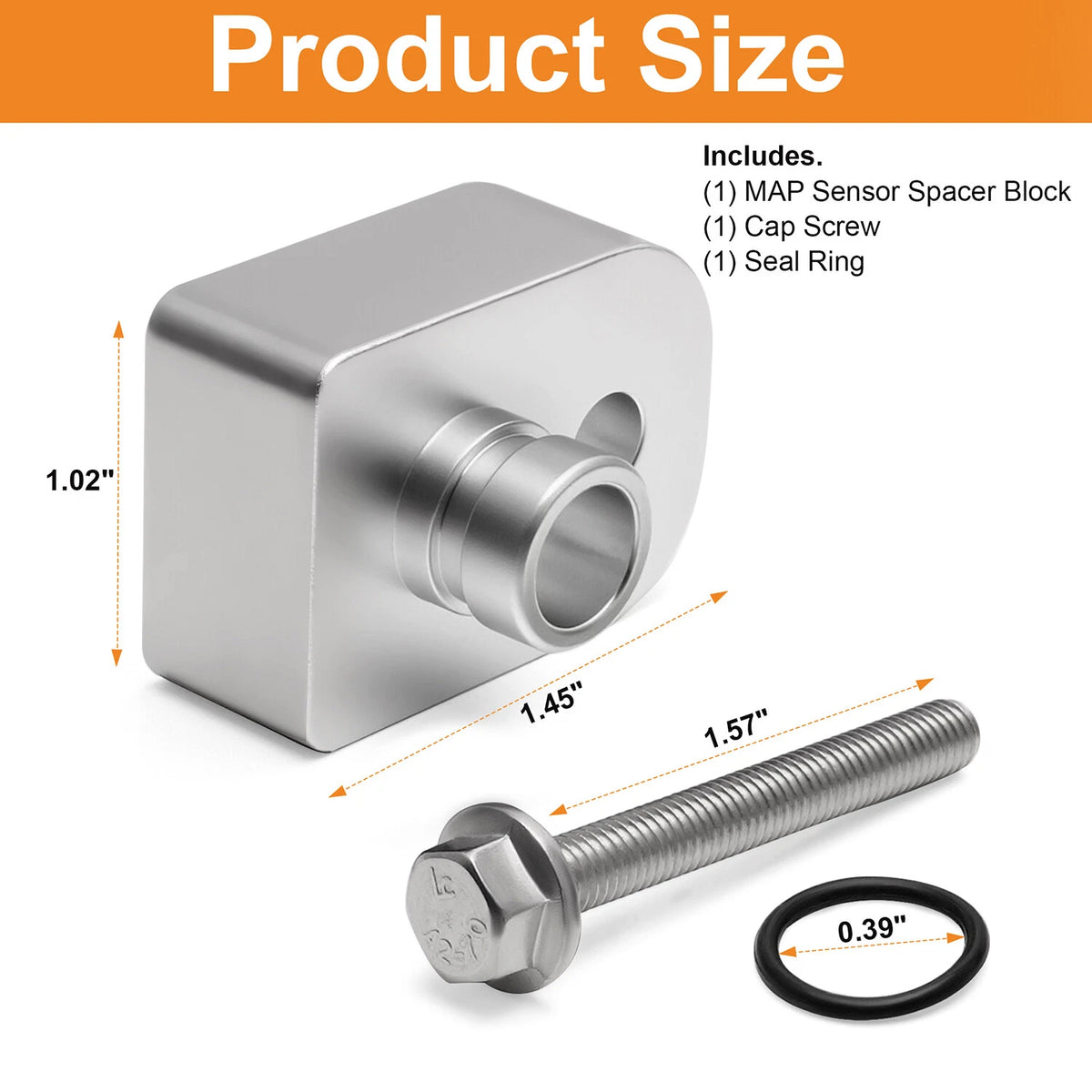 MAP Air Intake Temperature Sensor Spacer Anti-Soot for 2011-2019 Ford F250/F350