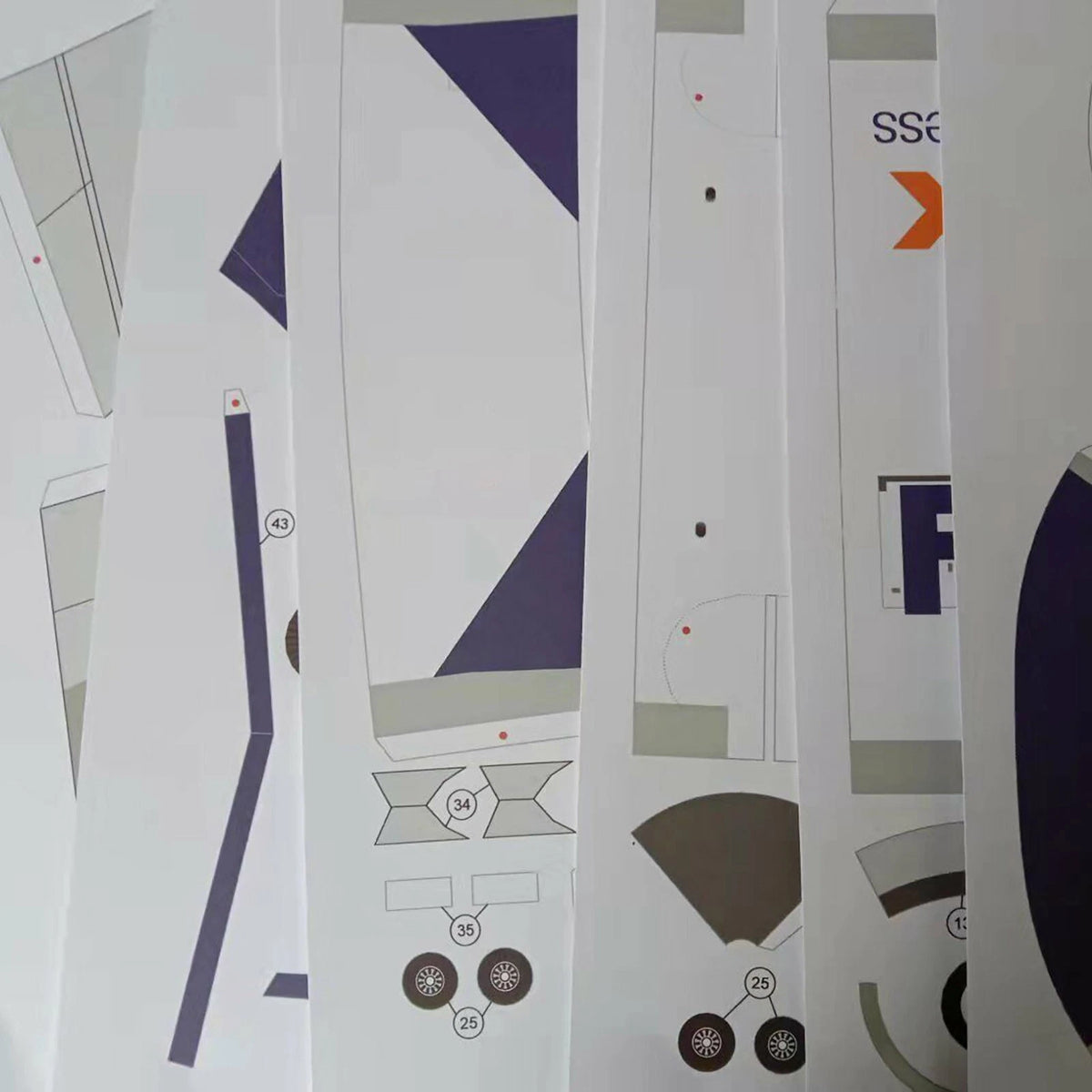 1:100 MD-11 Air Plane 3D Paper Model Cargo Aircraft Unassembled Ornaments