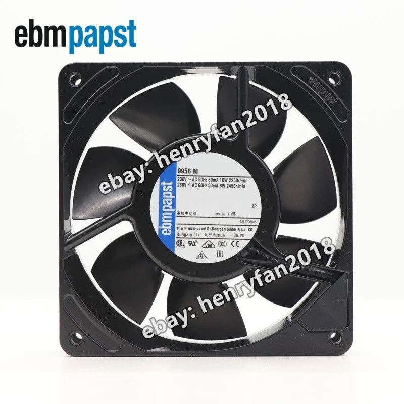 Ebmpapst 9956M Axial Fan AC 230V 10/8W 60/50mA 120*120*25mm Silent Cooling Fan