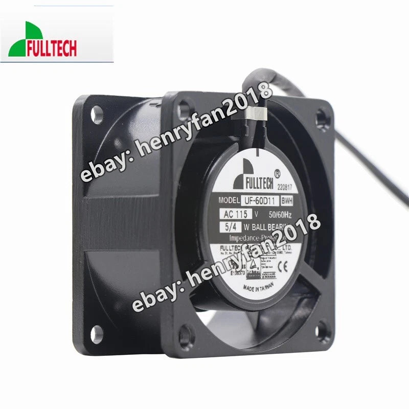FULLTECH UF-60D11 BWH Axial Fan AC 115V 60*60*30MM 5/4W Industrial Cooling Fan