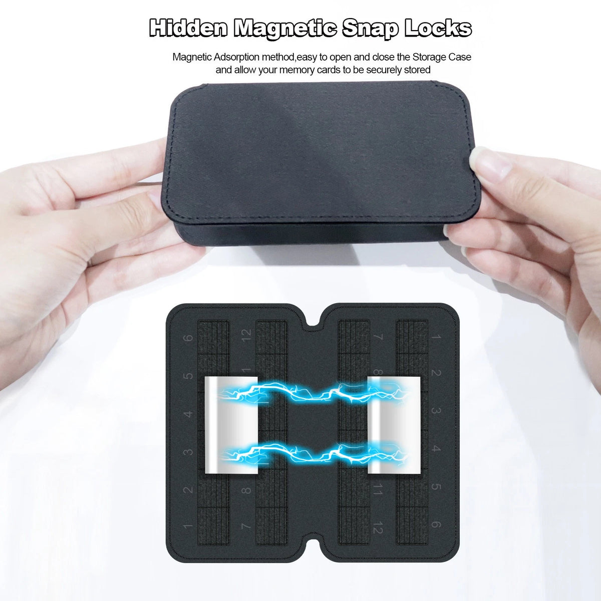 24-Slot Game TF Card Holder Storage Bag Case Cartridge Organizer for Steam Deck