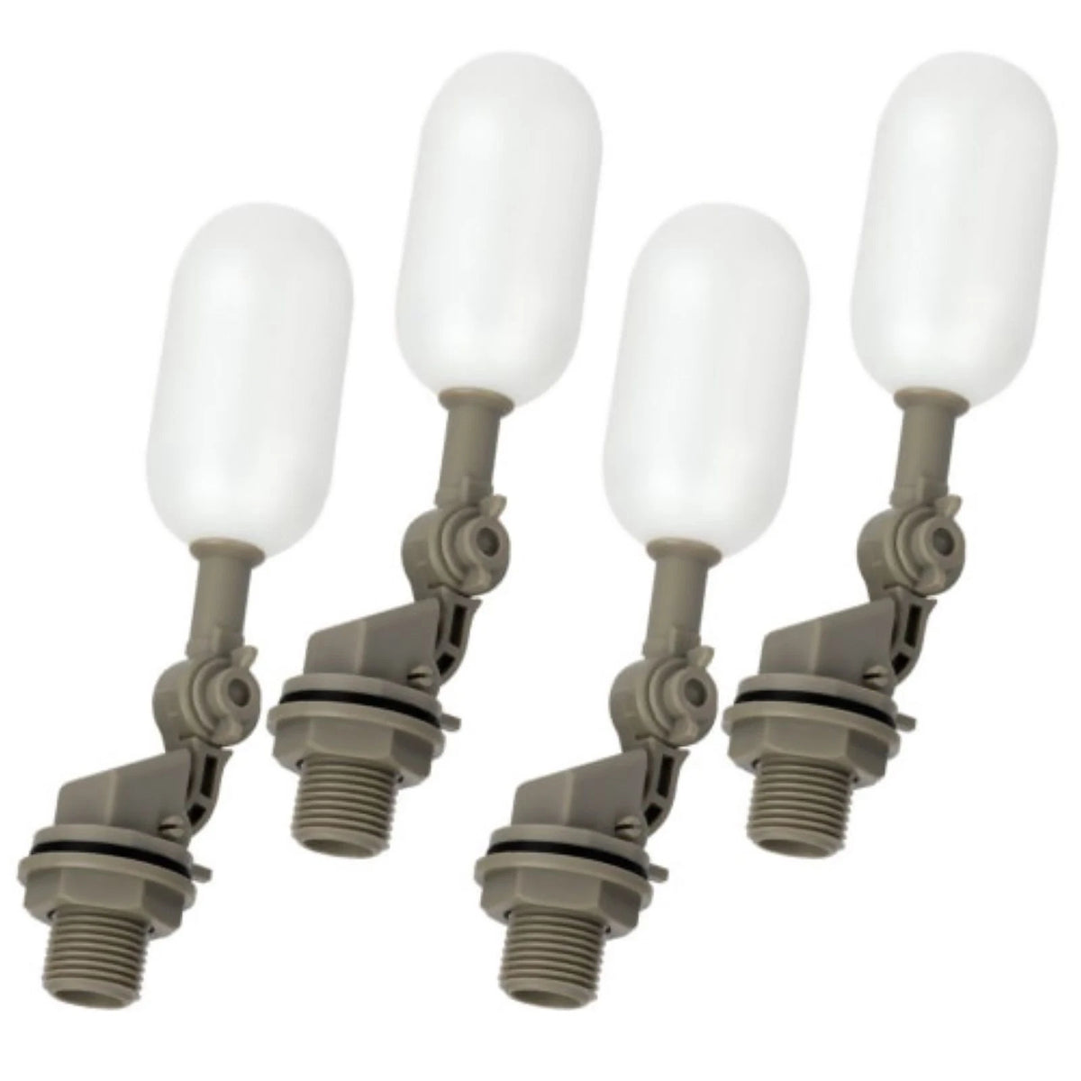 4pcs 1/2" Ball Float Valve Adjustable Arm Water Level Control Auto Fill Stop