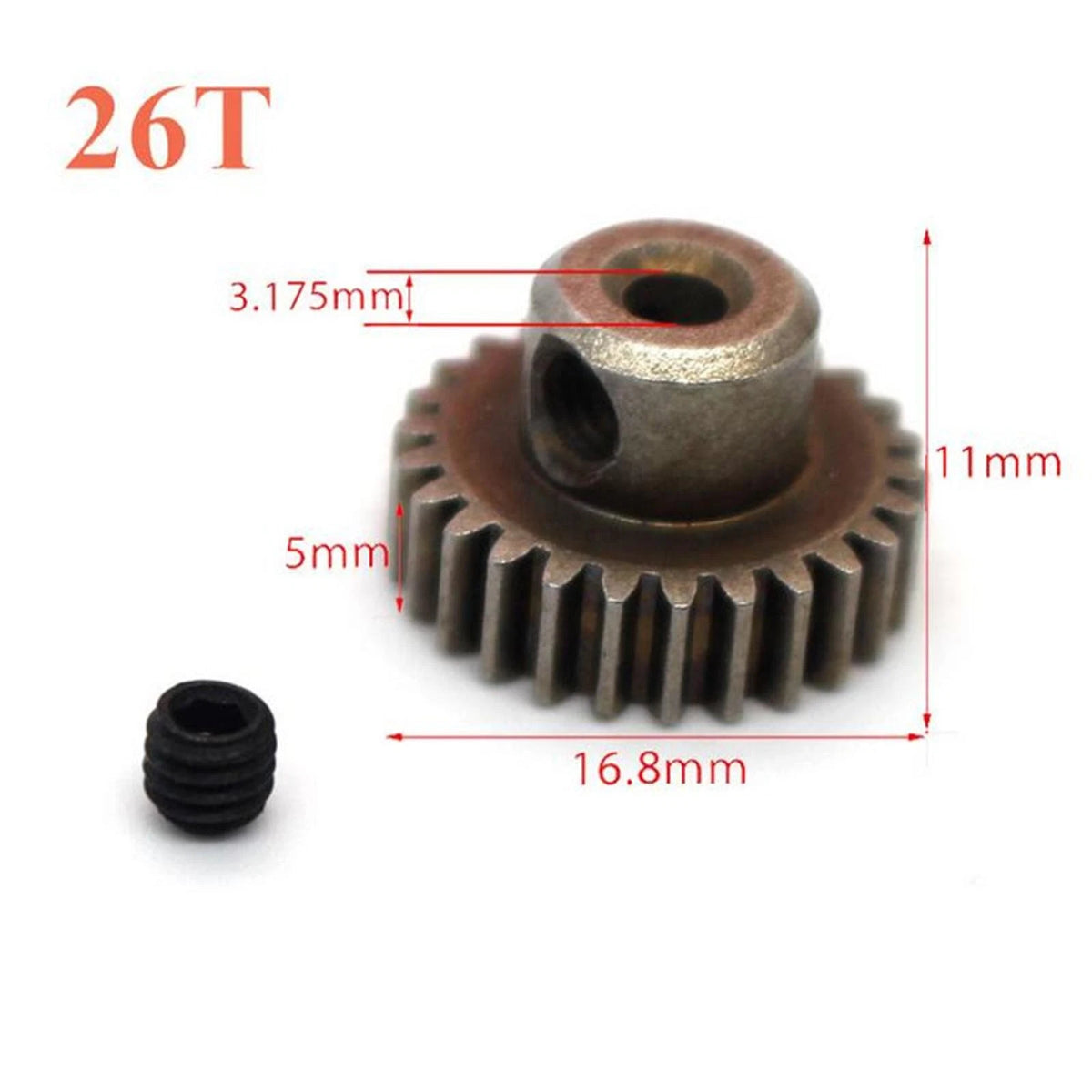 17-64T Steel Spur Differential Gear Motor Pinion Cogs for HSP 1/10 94111 94123