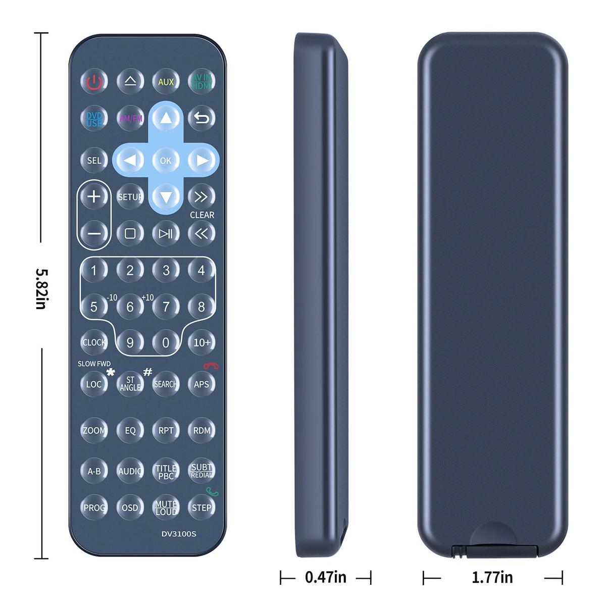 Replacement Remote Control For FURRION DV3100S Entertainment System