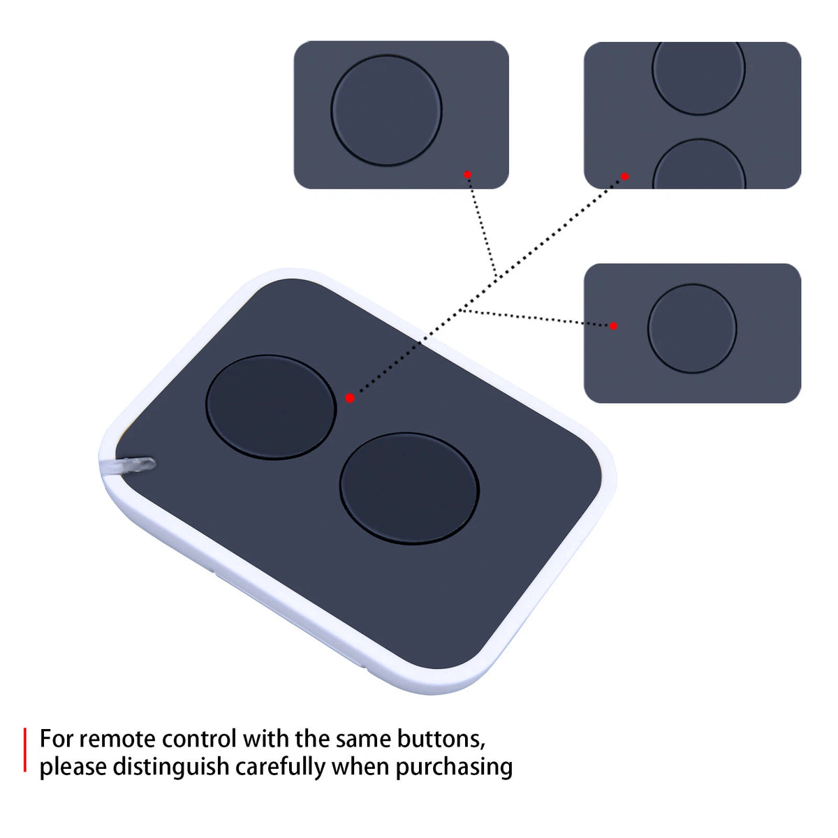 Remote Control For Nice Era One ON2E/ON4E/ON9E 2-Channel Transmitter