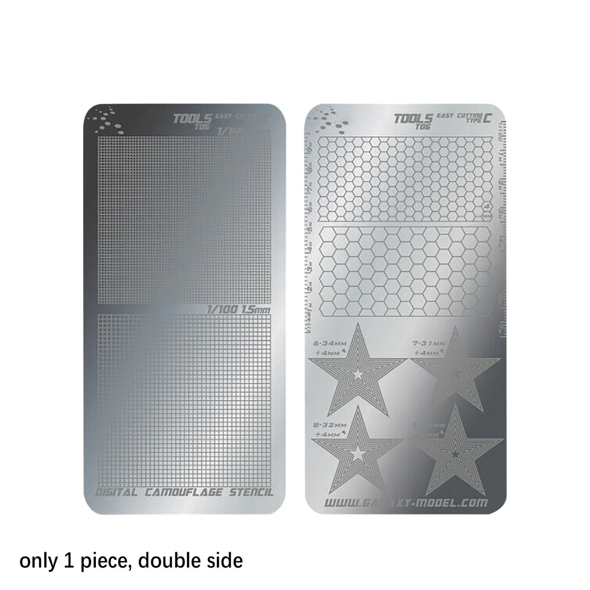T06A03 Stainless Steel Masking Sheet Easy Cutting Type Board Hobby Tools Fuu