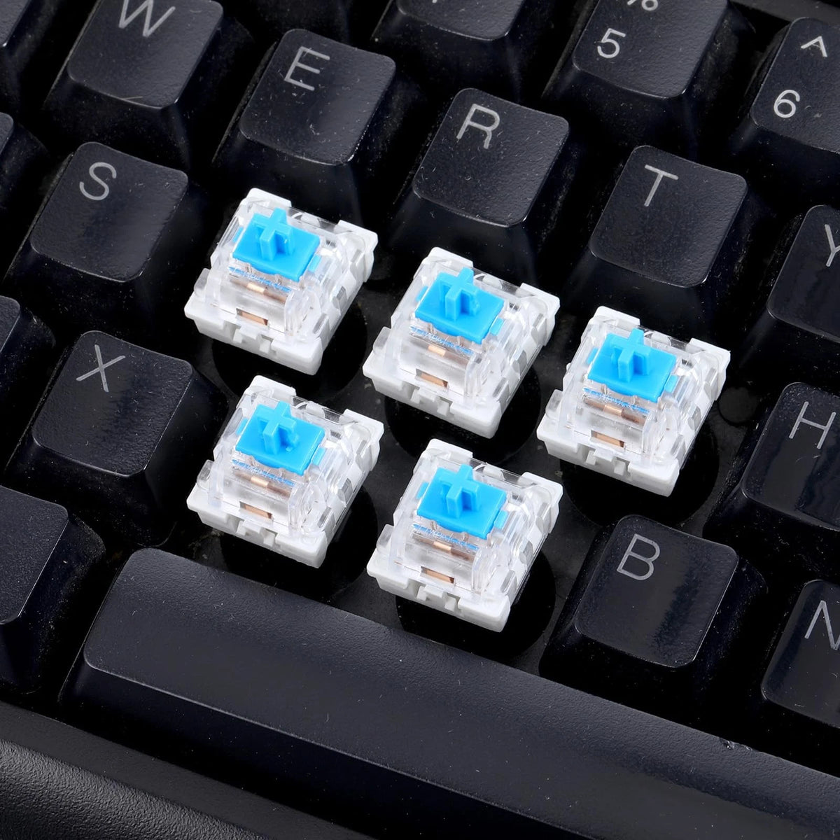 50 PCS Mechanical Keyboard Switches Clicker 3 Pin Blue Switch blue