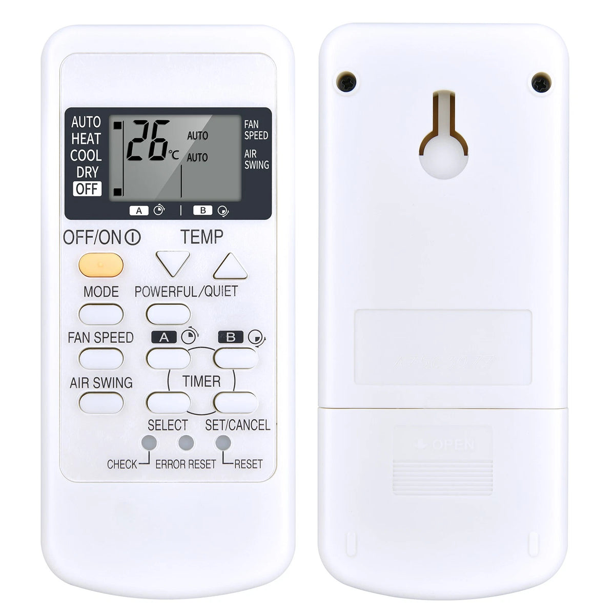 Replace Remote Control For Panasonic Air Conditioner A75C3077 CWA75C3077
