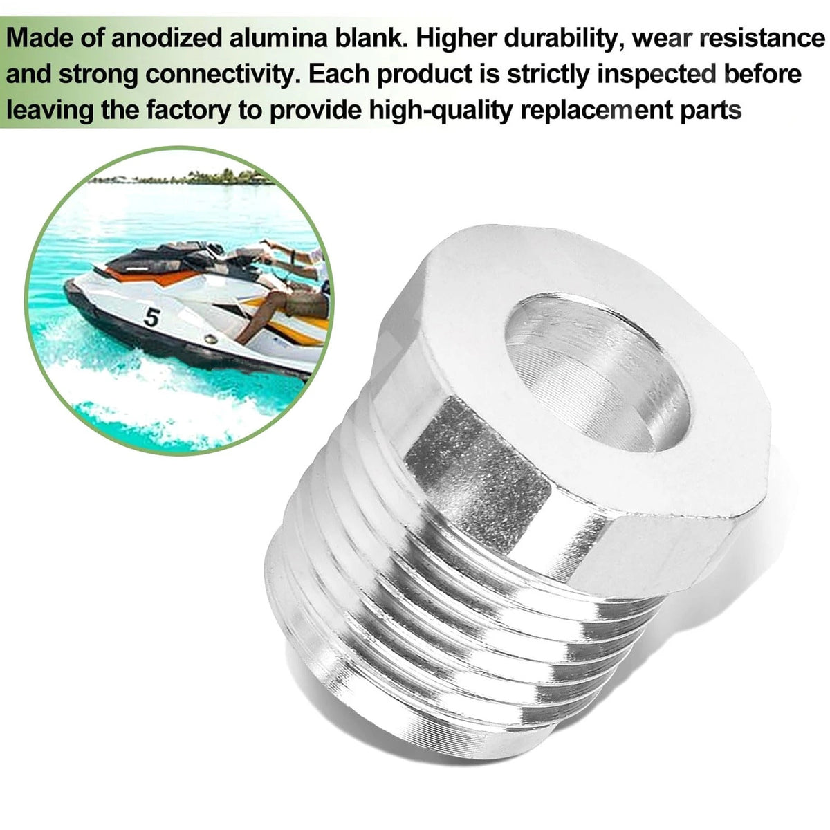 Anodized Aluminum Reverse Cable Lock Nut Set For Sea-Doo RXP RXT RXP-X Engines
