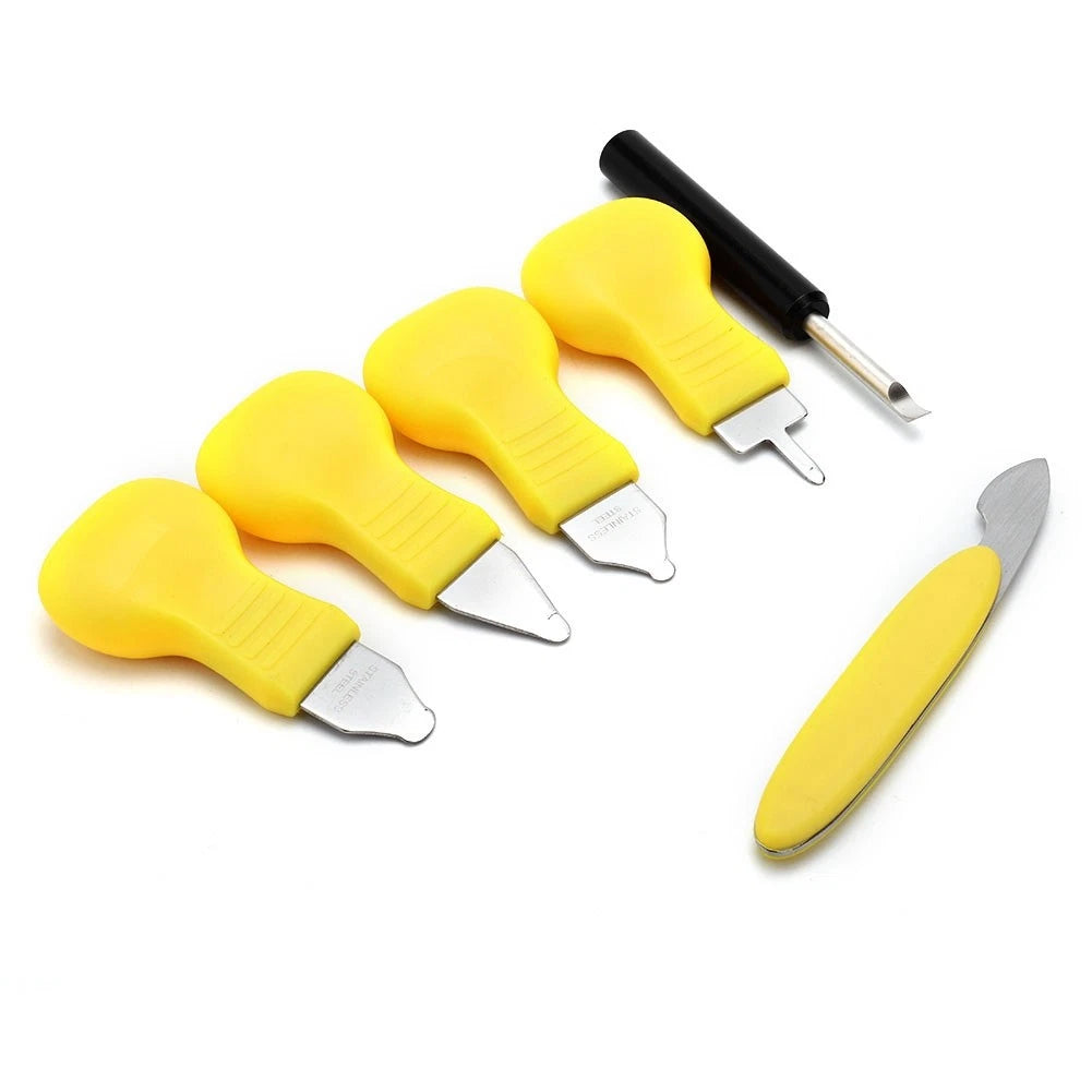 7Pack Watch Back Case Opener Rear Cover Pry Blade Remover Watchmaker Repair Tool