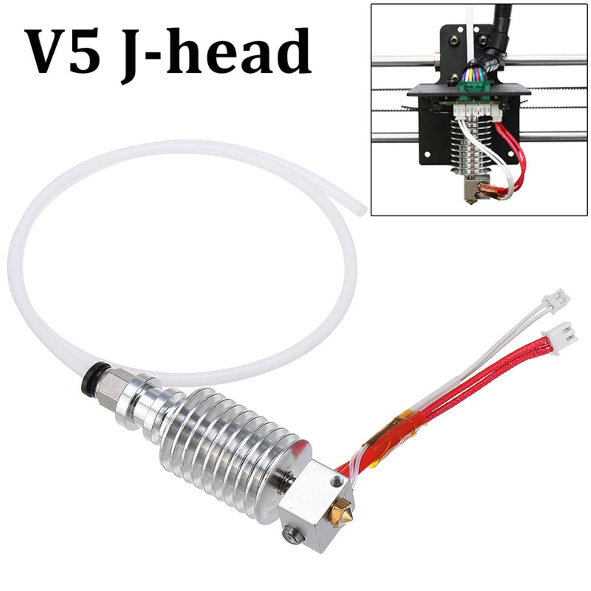 1pc V5 J-head Printer Hotend 3D Print Parts 3D Printer Head for Anycubic I3 Mega