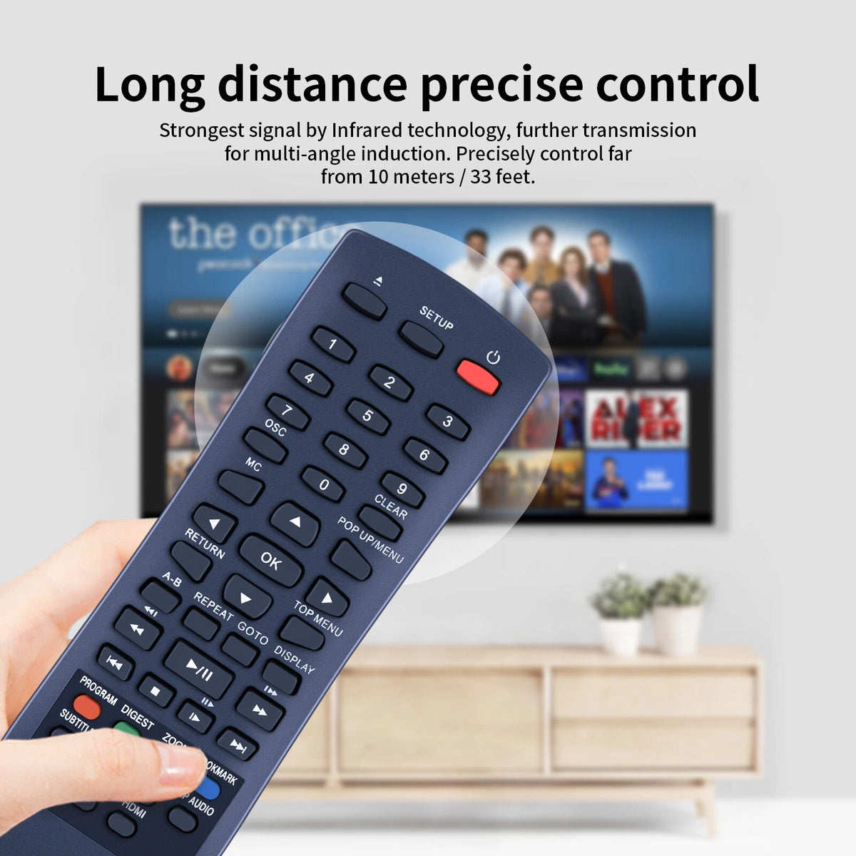 SE-R0413 Remote Control For Toshiba DVD Player BDX-1250KE BDX2250KE