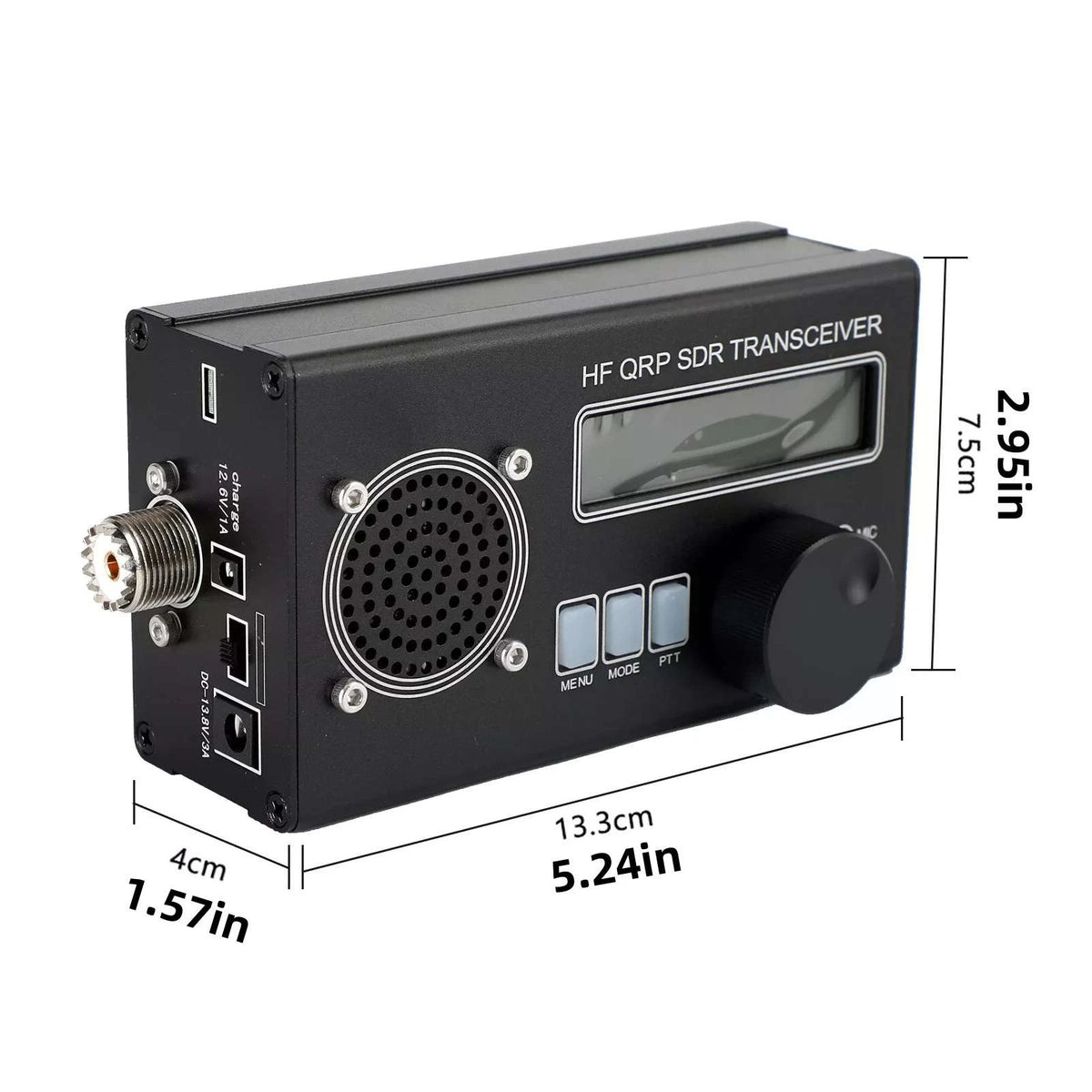 Durable 8-Band 10W USDR/USDX HF QRP SDR Transceiver SSB/CW Transceiver w/Antenna