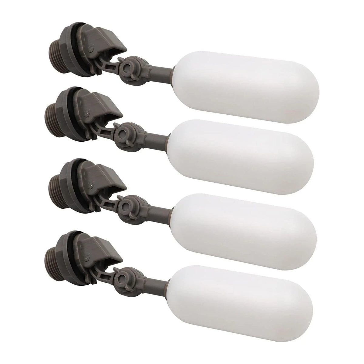 4pcs 1/2" Ball Float Valve Adjustable Arm Water Level Control Auto Fill Stop