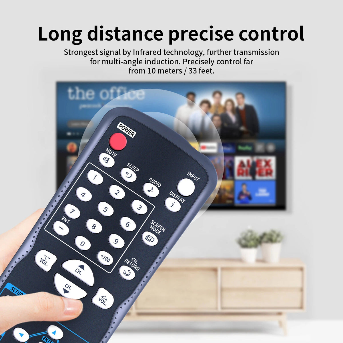 NF601UD Remote Control For Emerson Sylvania DTV TV LC200EM8 LC200SL9 LC155SC8