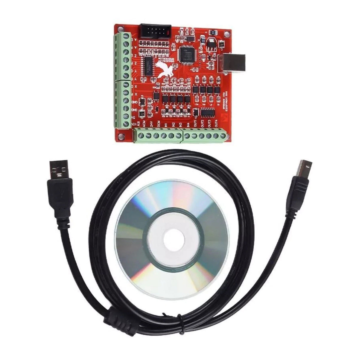 Plug&play CNC USB Breakout Board 4 Axis Interface Driver Controller For MACH 3