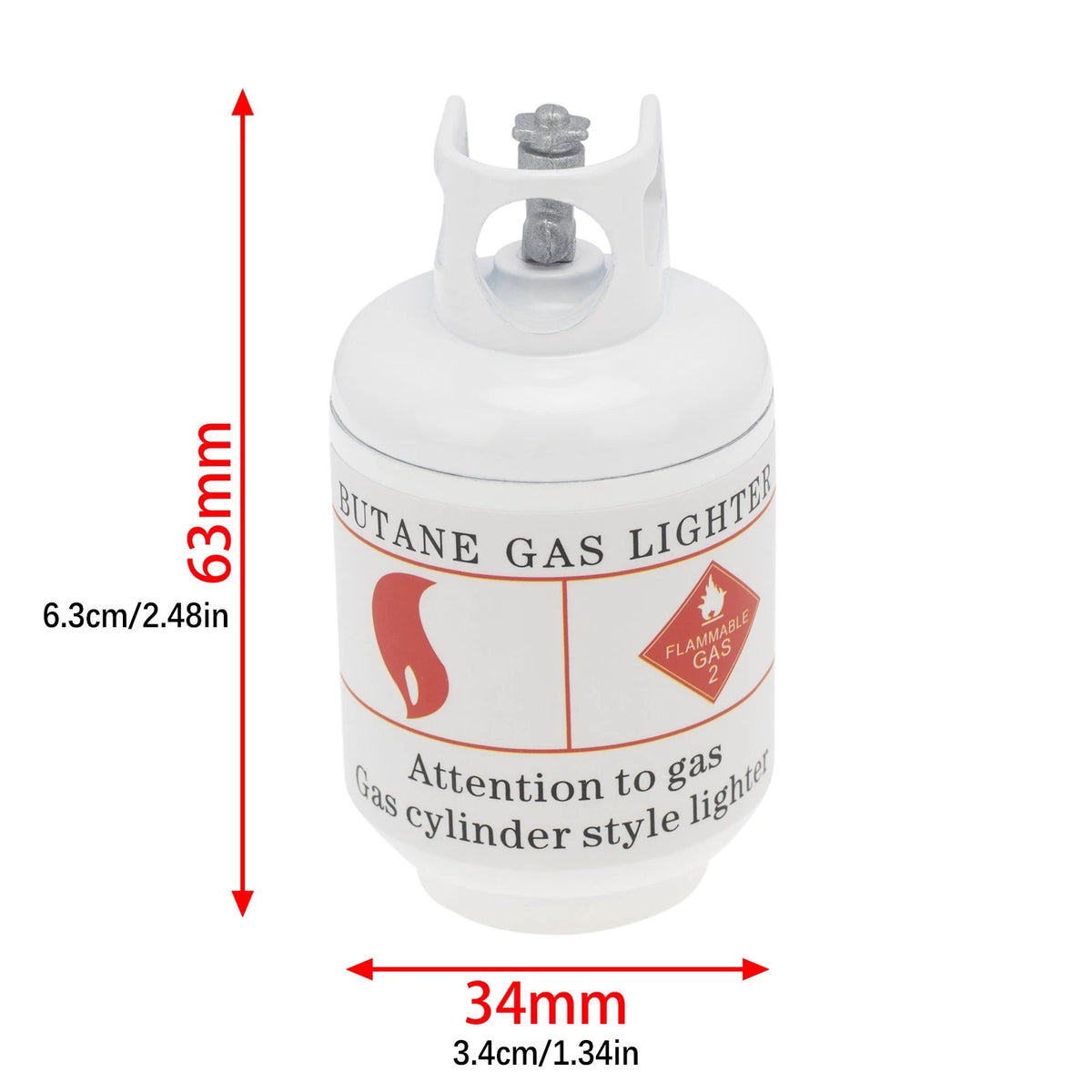 1/10 RC Crawler Car Mini White Propane Tank Simulation Toy Display Scene Deco