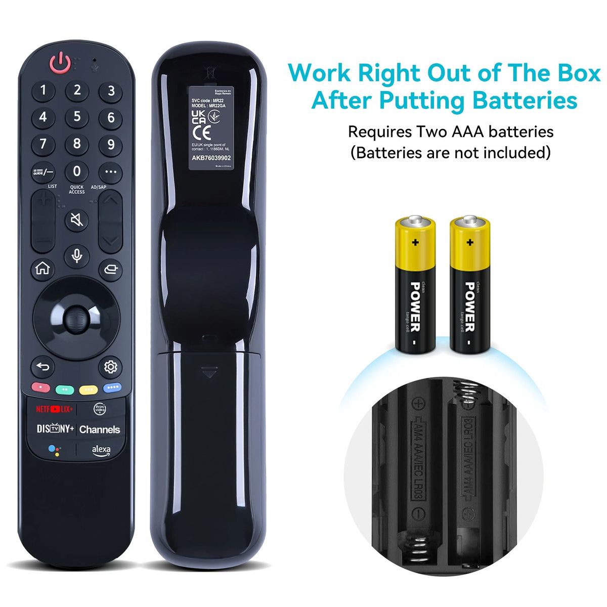 MR22GA AKB76039902 For LG Smart TV IR Remote Control 75QNED85AQA 50UQ9000PUD