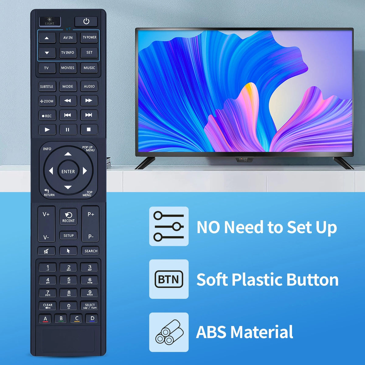 Remote Control For Premium IR All Dune HD Media Players + Programmablefor TV