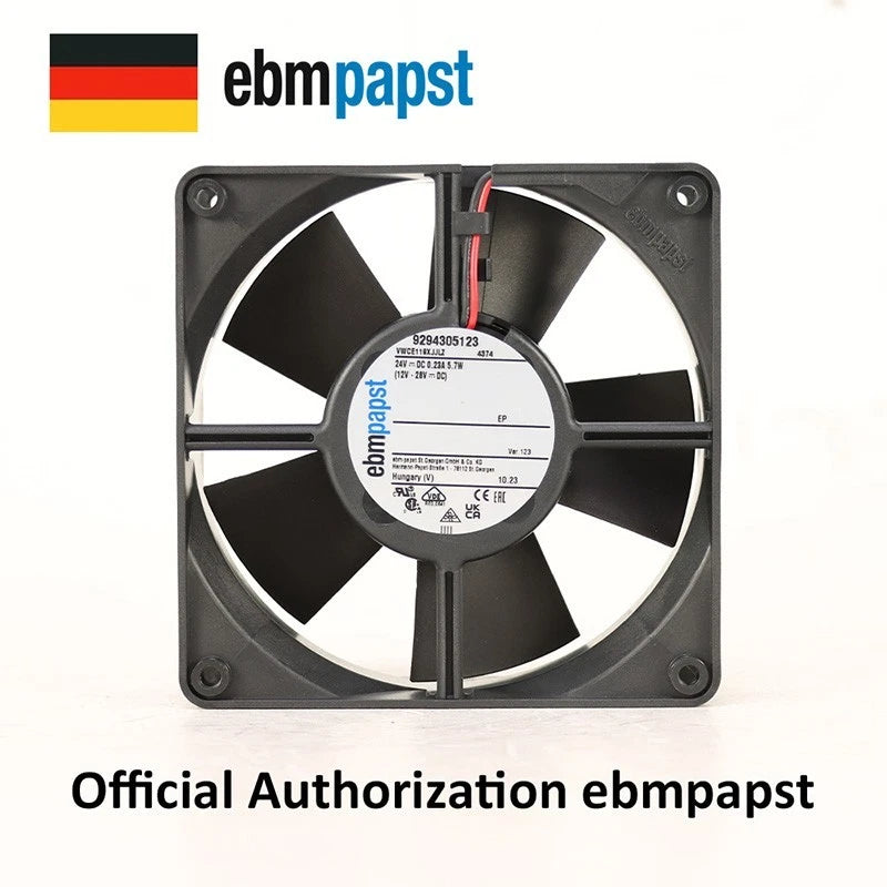 Ebmpapst 4374 Axial Fan DC 24V 5.7W 238mA 120*120*32MM 2wire Cabinet Cooling Fan