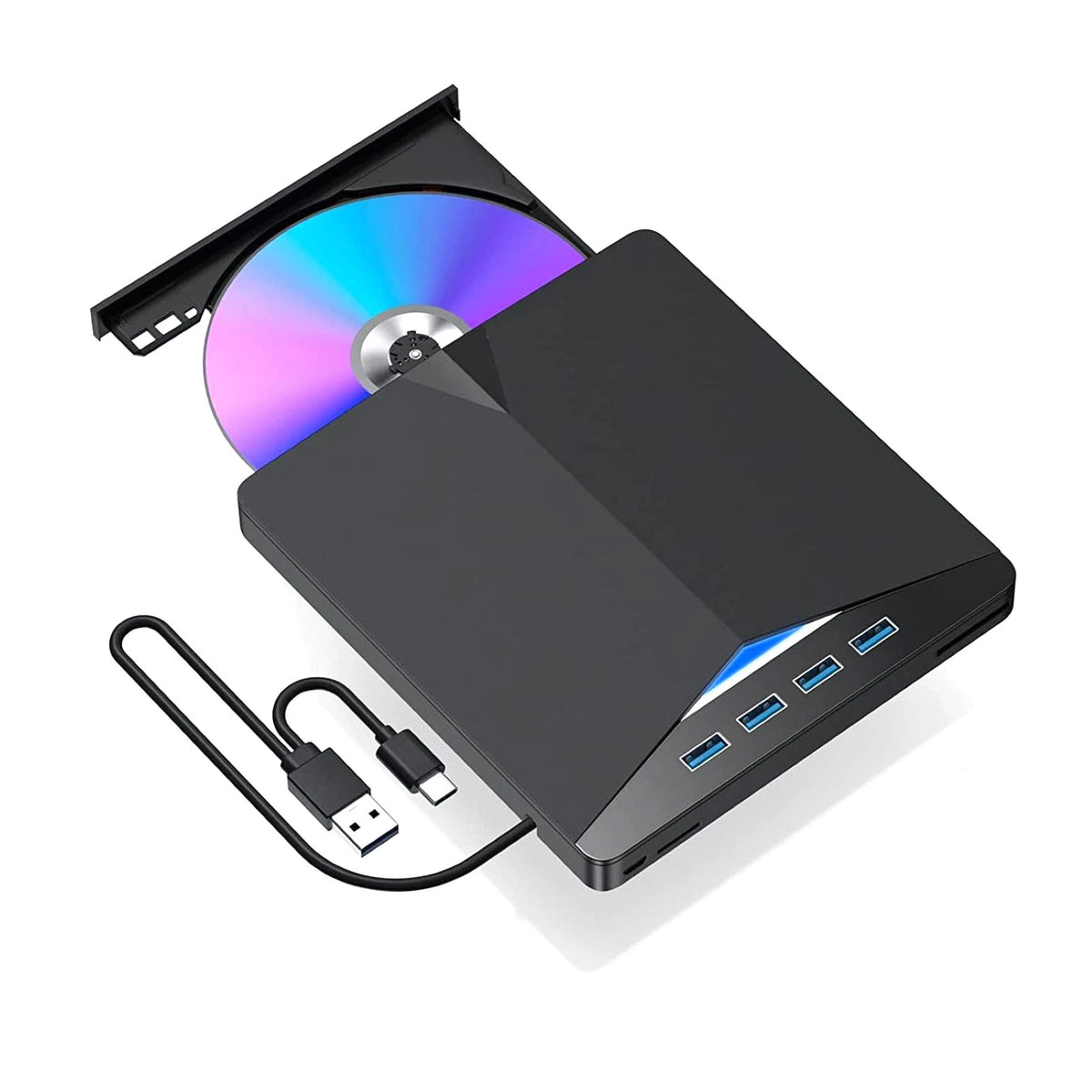 Slim External CD DVD Drive USB 3.0 Reader Writer Burner Player For Laptop