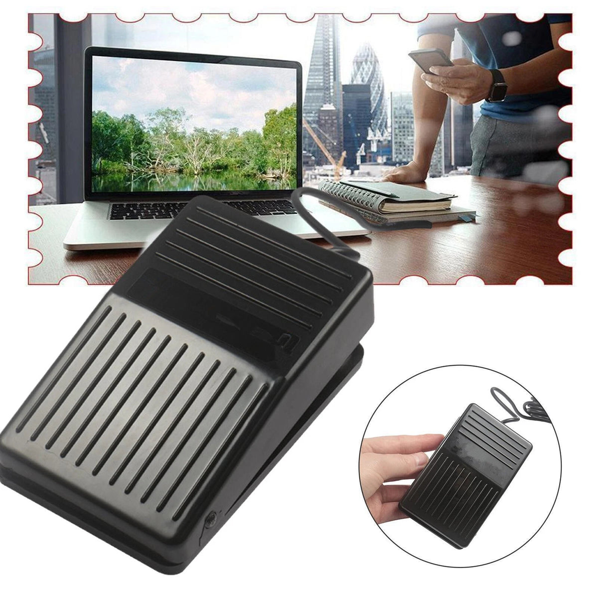 USB Foot Switch Pedal Control Pre-Program Key Mouse For Keyboard PC Computer p