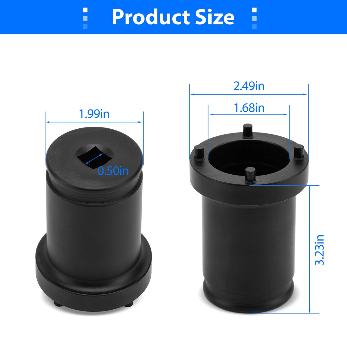 T-7458 output shaft locknut socket for Ford 5R110W, 4R100 4WD
