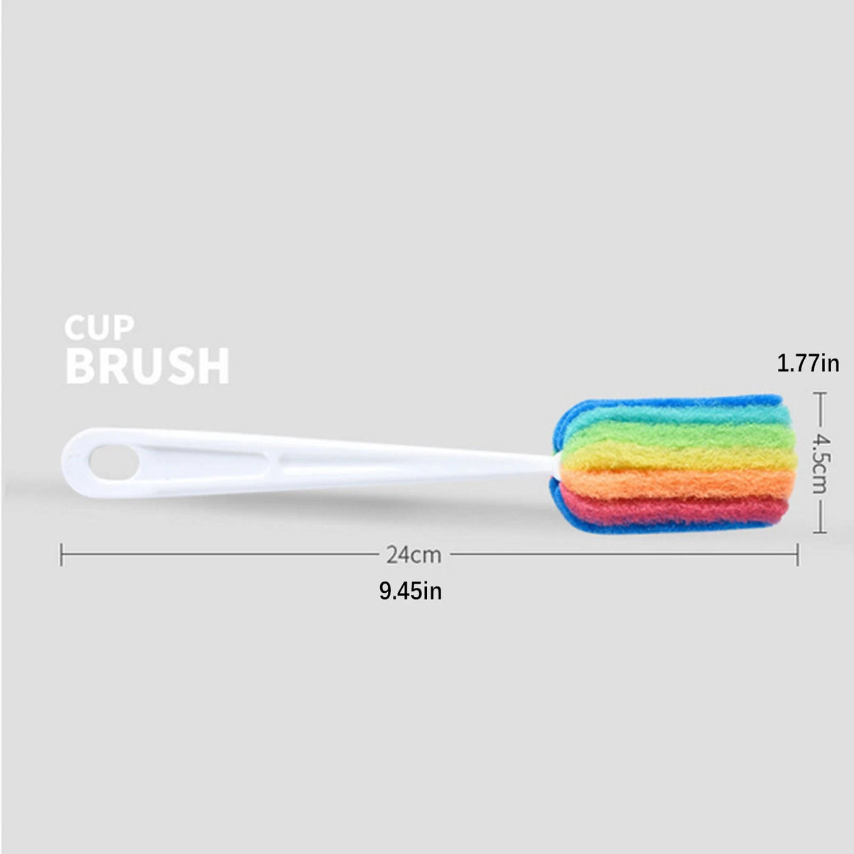 3PCS Cleaning Brush Bottle Scrubbers Sponge Cleaner for Coffee Glasses Washing