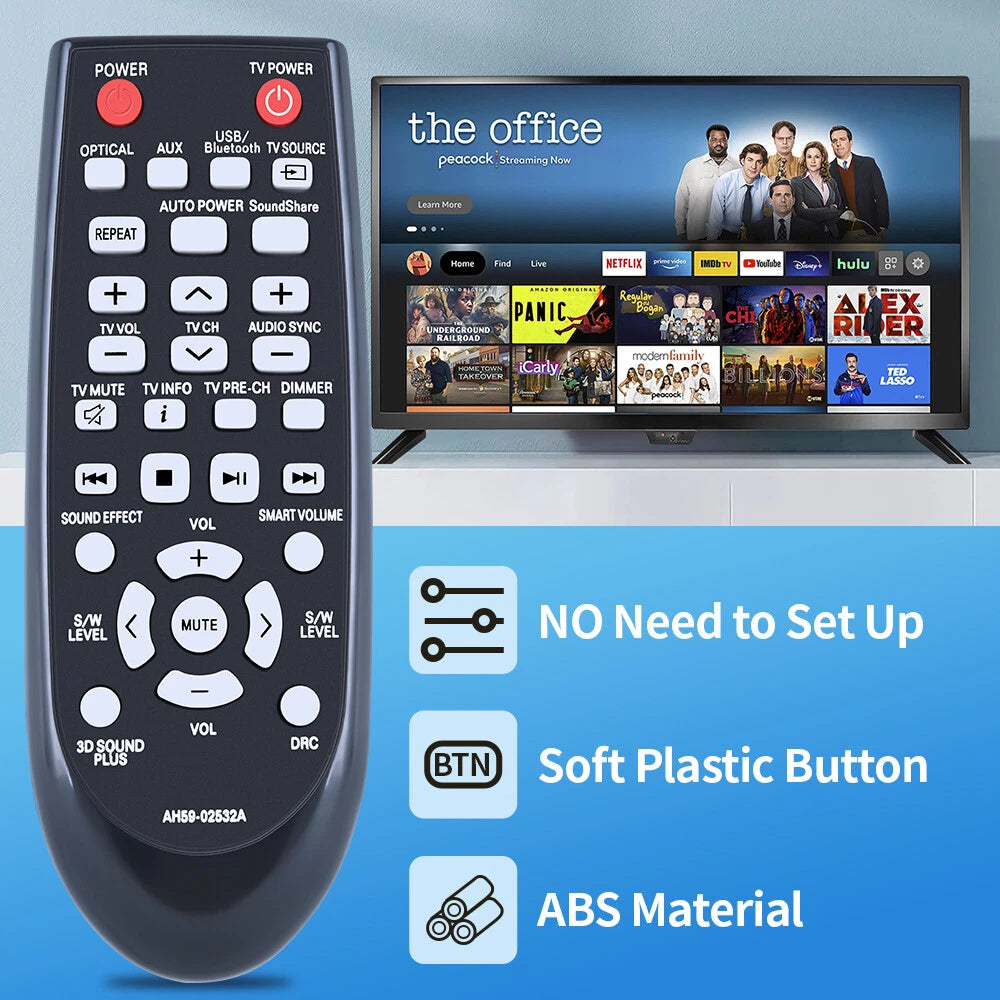 AH59-02532A Remote Control For Samsung Soundbar HW-F355 HW-FM35 HW-F355/ZA