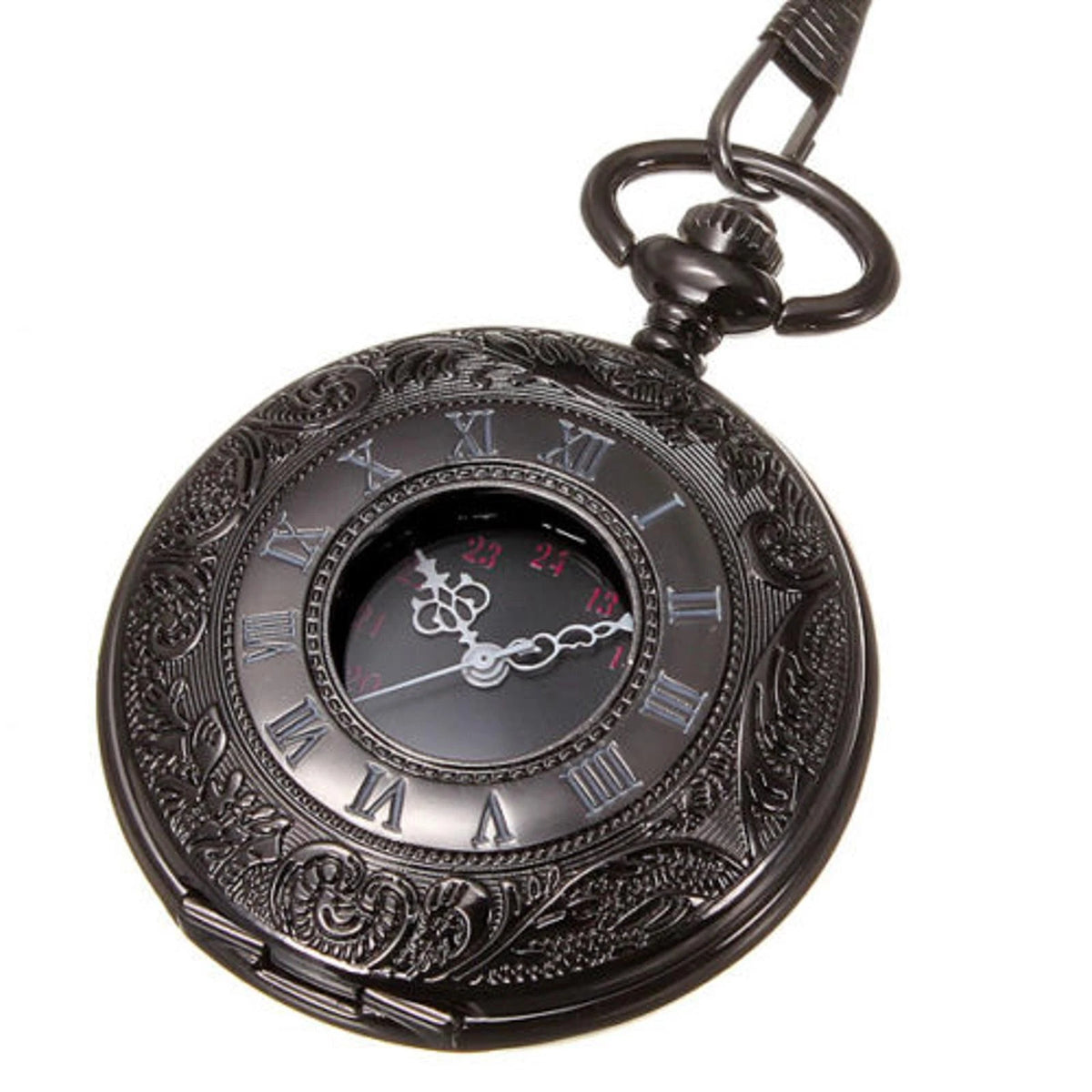 Vintage Retro Steampunk Pocket Watch Vintage Quartz Pendant Necklace Chain Gift