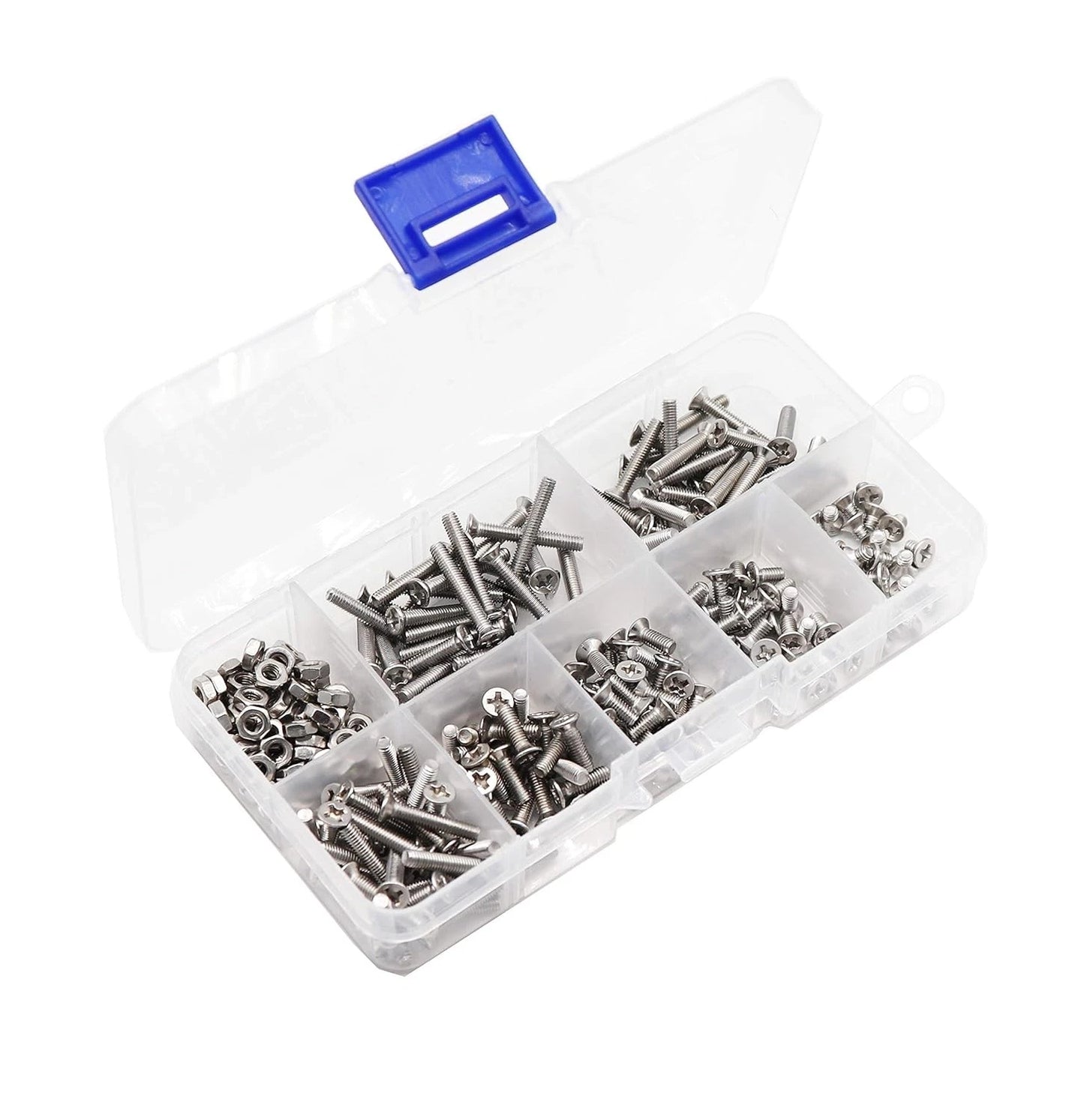 binifiMux 360pcs M3 Countersunk Head 304 Stianless Steel, silver