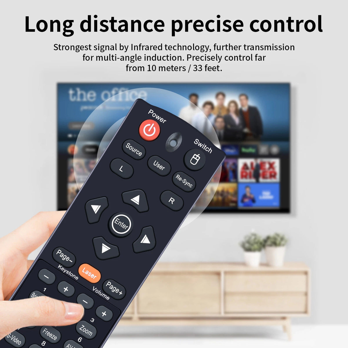 Remote Control For Optoma Projector EH501 X501 W501 HD25 HD30B EH300 DH1011