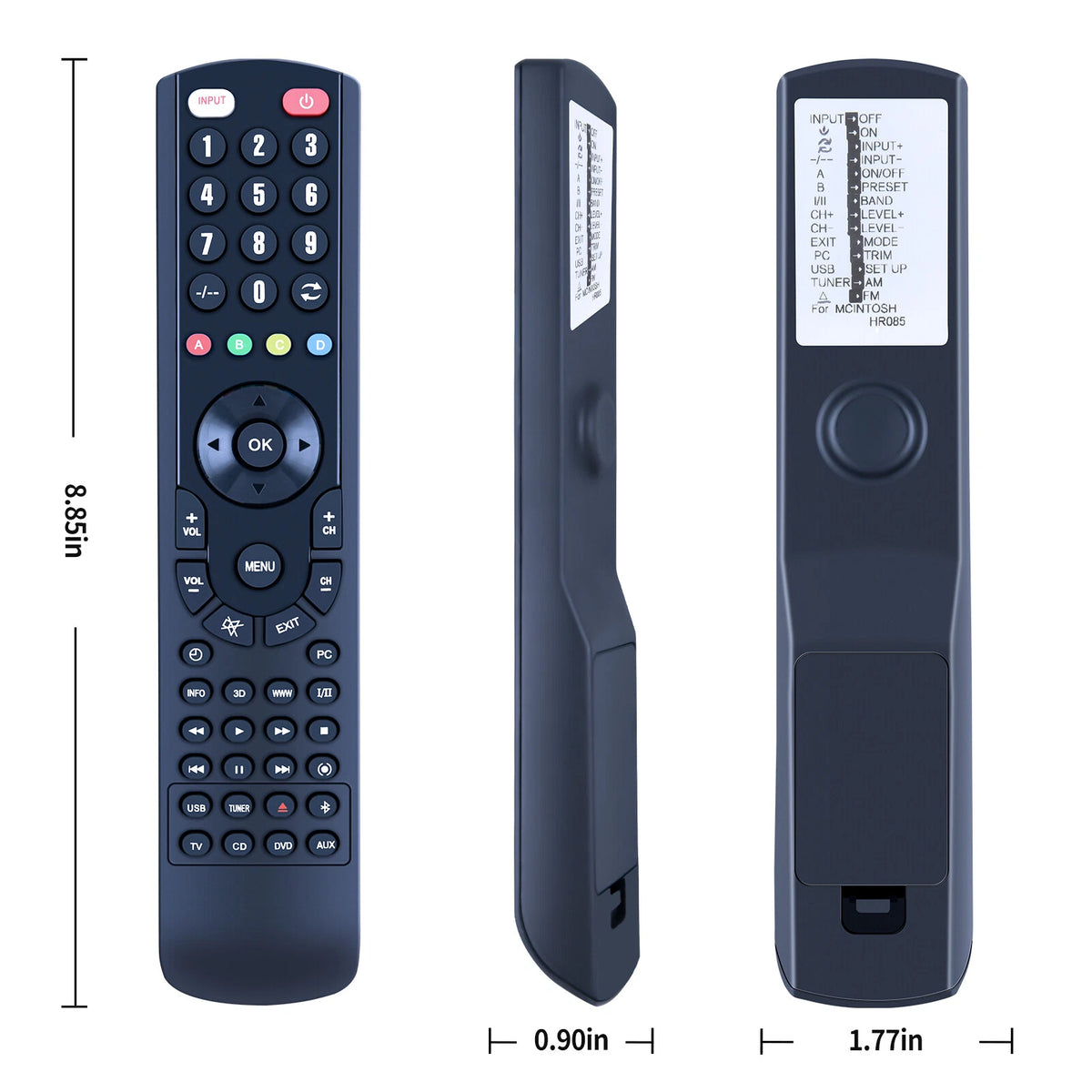 Replacement Remote Control For Mcintosh HR085,D1100
