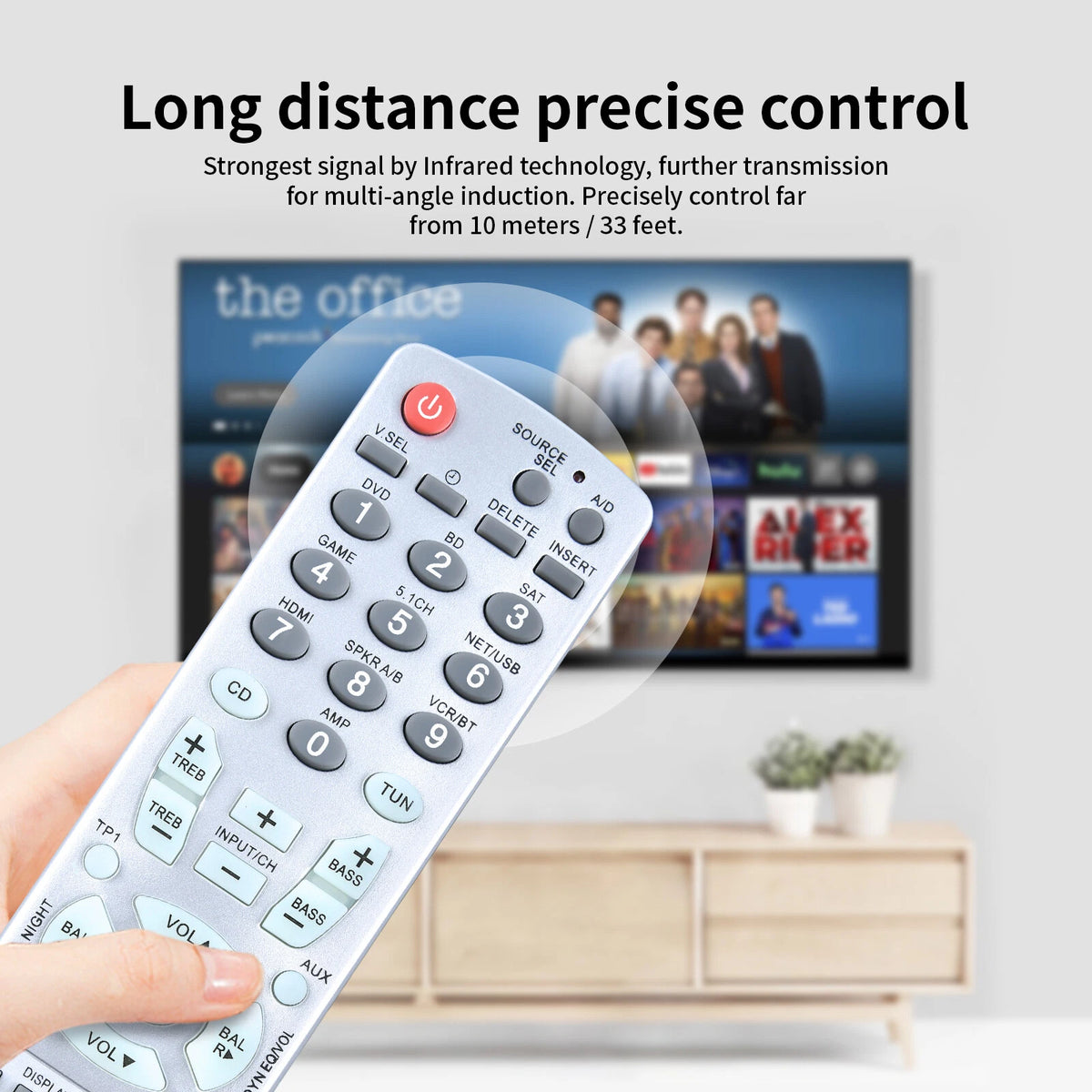 RC011SR Replacement Remote Control For Marantz AV Receiver SR7008 SR6500