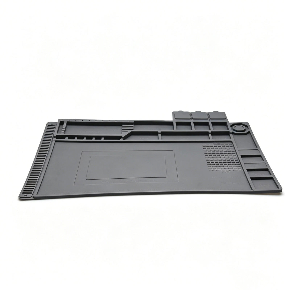 932°F Silicone Soldering Mat Flexible Magnetic Parts Tray for Watch Camera Fix